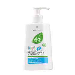 LR Aloe Vera Baby jemná umývacia emulzia a šampón 250 ml